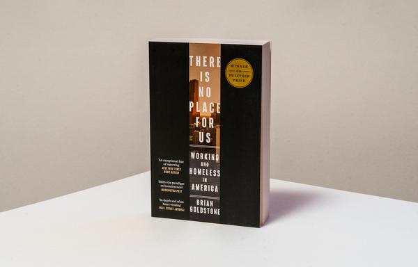 There Is No Place for Us paperback photographed standing in front of a plain background