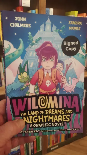 Signed copy of Wilomina graphic novel in the Edinburgh Bookshop