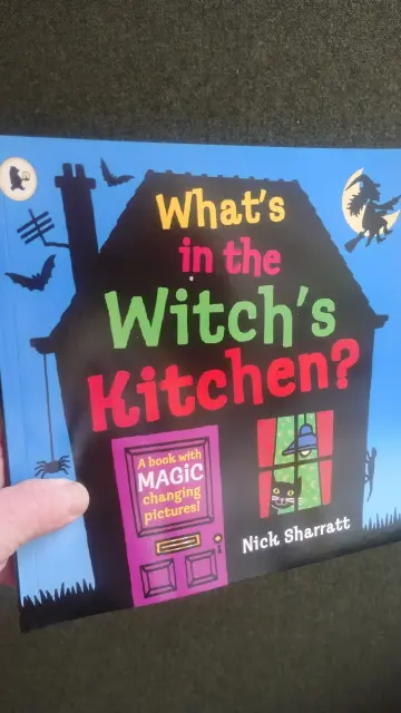 A copy of What's in the Witch's Kitchen, in the Edinburgh Bookshop