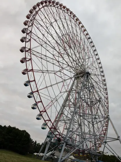 観覧車。下から見上げる。